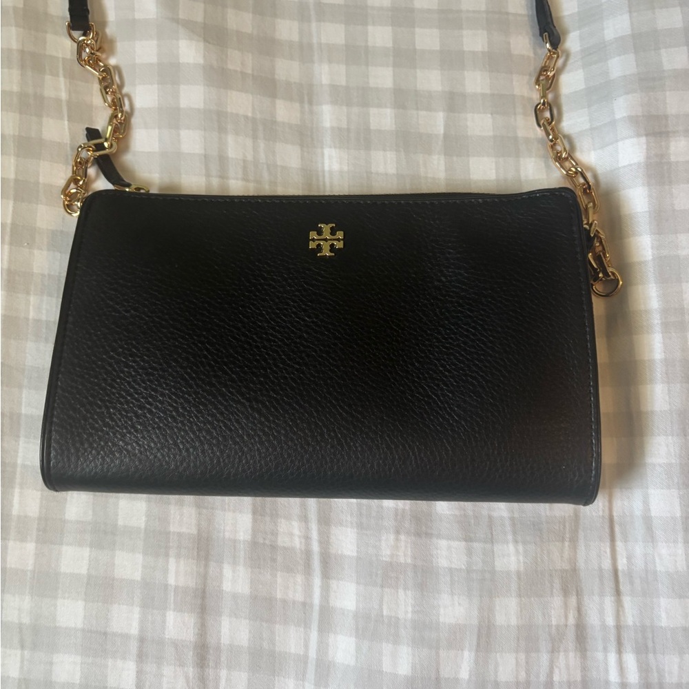 Tory Burch Black and Gold Crossbody Bag - Picture 8 of 9
